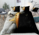 Black and White Eagle Bedding Set