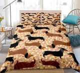 Cute Puppy Pattern Bedding Set