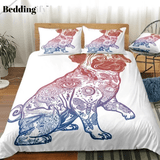 Bulldog Boho Pattern Bedding Set