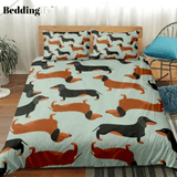 Cute Sausage Dog Bedding Set