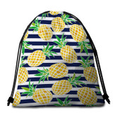 Nautical Pineapple Round Beach Towel Set