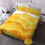 Sunset Yellow Mountain Landscape Bedding Set