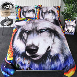 Wolf Galaxy by Pixie Cold Art Bedding Set