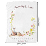 Baby Blanket Flannel Photography Monthly