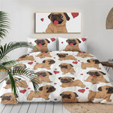 Cute Pug Bedding Set