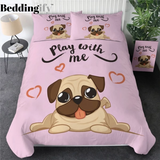 Puppy Pug Bedding Set