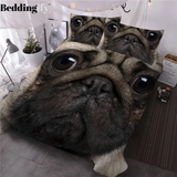 3D Bulldog Bedding Set