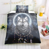Mystic Wolf Dreamcatcher Bedding Set