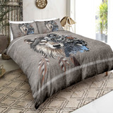 Native Indian Mystic Wolf Bedding Set