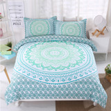 Light Green Mandala Pattern Bedding Set