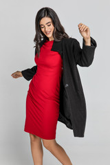 Black Blend  Coat by Conquista