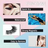Magnetic False Waterproof Eyelashes Set