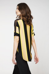 Sheer Detail Stripe Top