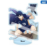 13cm Anime Haikyuu Figures Desk Plate Models Anime Acrylic Stand Model Toys Action Figures  Decor Gift