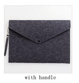 Simple Big Capacity A4 File Folder Pad Business Briefcase Document Bag Chemical Felt Filing Stationery Supplies