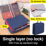 Document Folders Ticket Bag Large Capacity Certificates Files Organizer for documents Home Travel Folder for documents Storage