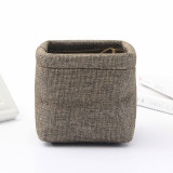 Creative Simple Mini Cloth Pen Holder Stationery Pencil Organizer for Desk Office Accessories Supplies Stationery