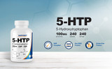 Nutricost 5-HTP 100mg, 240 Capsules (5-Hydroxytryptophan) - Gluten Free, Non-GMO