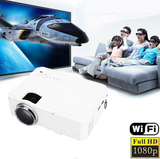 LED mini projector portable HD 1080P 1200Lumens 3D Wifi