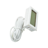 White Aquarium Temperature Gauge LCD Thermometer For Fish Tank T110 TPM-10 2m