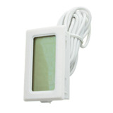 White Aquarium Temperature Gauge LCD Thermometer For Fish Tank T110 TPM-10 2m