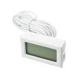 White Aquarium Temperature Gauge LCD Thermometer For Fish Tank T110 TPM-10 2m
