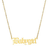 Old English Babygirl Necklace