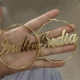 Customized Hoop Name Earrings