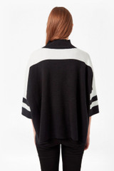 Color Block High Neck Top