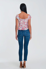 Skinny Jeans With High Waist in Light Blue