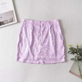 Sexy High Waist Purple Split Skirt Sexy High Waist Purple Split Skirt