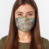 Fall Flowers Face Cover