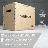 Synergee 3-in-1 Wood Plyo Boxes