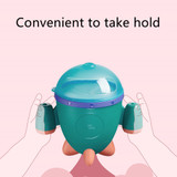 Spill-proof Petal Baby Food Storage Leak-proof Double Handle Silicone Snack Box Infants Feeding Rocket Container Cup