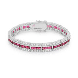 Balboa Red Cubic Zirconia Bracelet