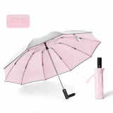 Inverted Umbrella/Travel Portable Windproof Folding Umbrella,10Ribs Auto Open/Close Umbrella,Reflective Stripes for Night Safety