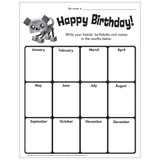 Happy Birthday Chart Free Printable