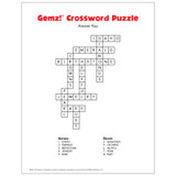 Gemz!™ Crossword Puzzle Free Printable