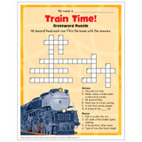 Train Time Crossword Puzzle Free Printable