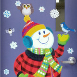 Let it Snow! Snowman Door Décor DIY