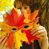 Leaf Masquerade Masks DIY