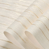 Glittered Gold Silver Stripes Deluxe Embossed Wallpaper Modern Wall Covering For Contemporary Living Room Bedroom Decor (10mtr Rolls)