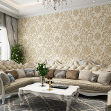 Luxury Textured Damask Wallpaper Retro Vintage Floral Thick Embossed Wall Paper For Living Room Bedroom Hotel Interior Decor (10mtr Roll) Luxury Textured Damask Wallpaper Retro Vintage Floral Thick Embossed Wall Paper For Living Room Bedroom Hotel Interior Decor (10mtr Roll)