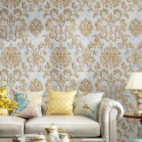 Luxury Textured Damask Wallpaper Retro Vintage Floral Thick Embossed Wall Paper For Living Room Bedroom Hotel Interior Decor (10mtr Roll) Luxury Textured Damask Wallpaper Retro Vintage Floral Thick Embossed Wall Paper For Living Room Bedroom Hotel Interior Decor (10mtr Roll)