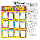 Razzle-Dazzle Birthday Learning Chart
