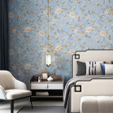Classic Style Chinoiserie Vintage Floral Wallpaper With Flowers Birds Wall Paper For Living Room Classical Decor (10mtr Rolls)
