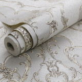 Luxury Golden White Grey Damask Wallpaper For Living Room Bedroom Walls Vinyl Vintage European Floral Wall Paper (10mtr Rolls) Luxury Golden White Grey Damask Wallpaper For Living Room Bedroom Walls Vinyl Vintage European Floral Wall Paper (10mtr Rolls)