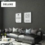 Modern Black Metallic Textured Woven Effect Modern Dark Grey Wallpaper For Living Room Bedroom Home Office Interior (10mtr Roll)