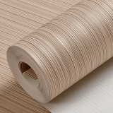 Metallic Stripes Textured Vinyl Wallpaper For Modern Stylish Home Office Decor Latest Wall Design in Silver Grey Brown & Beige