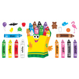 Colorful Crayons Bulletin Board Set